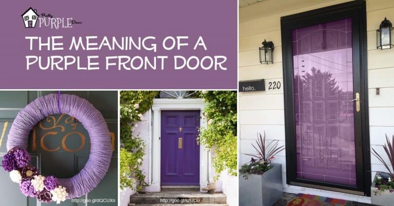 Purple Front Door Meaning (with purple door examples)
