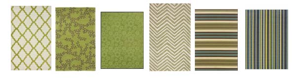 Rug options for mixing and matching furniture