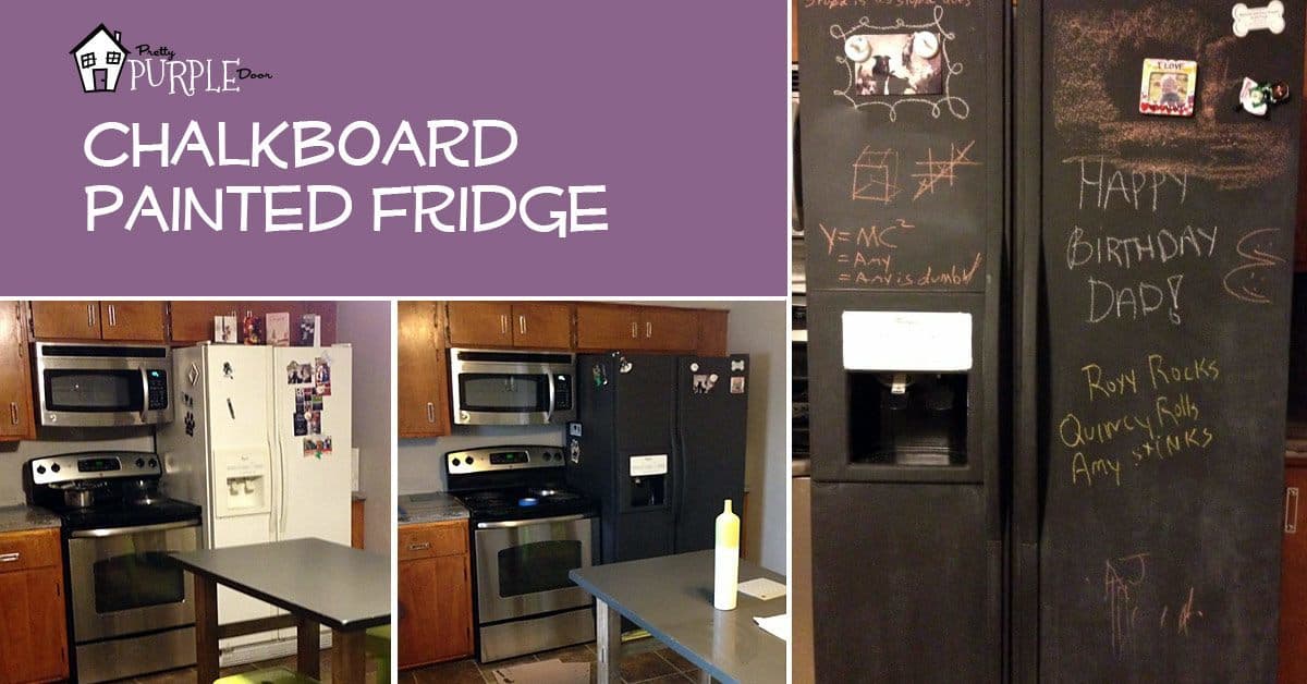 DIY : painting your fridge with chalkboard paint