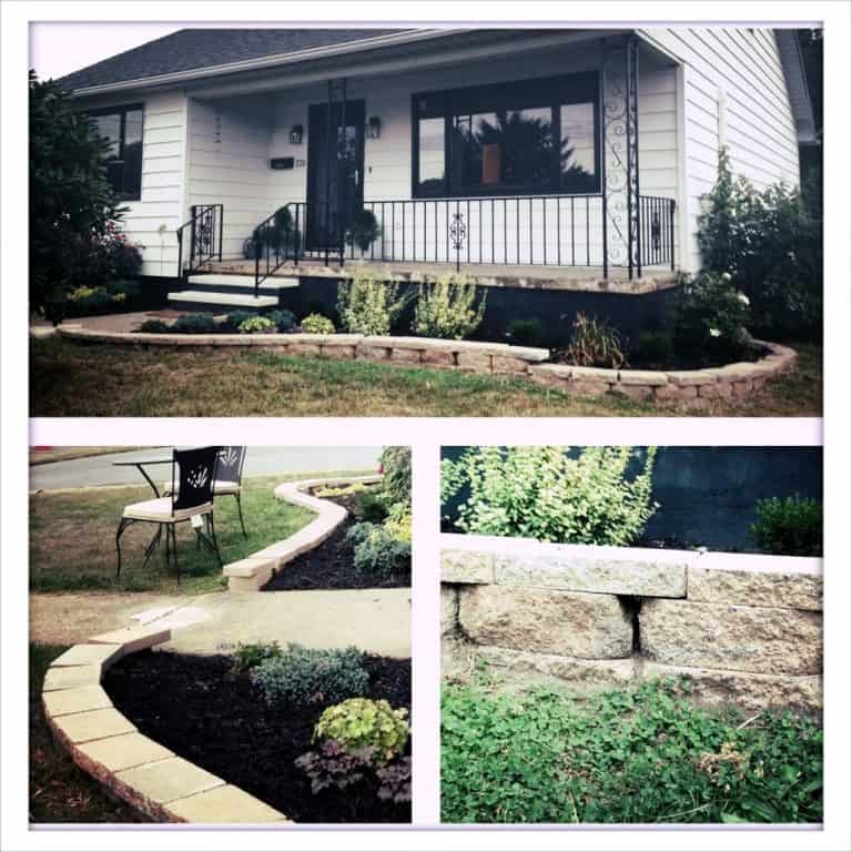 How to cut stone caps for a curved retaining wall [with photos]