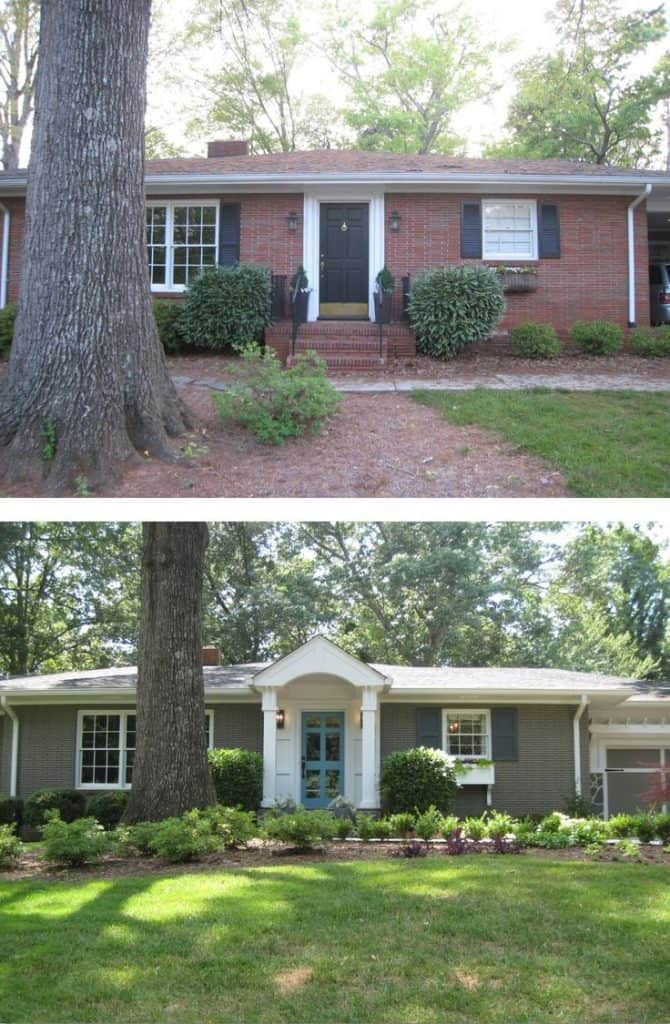before and after curb appeal photos
