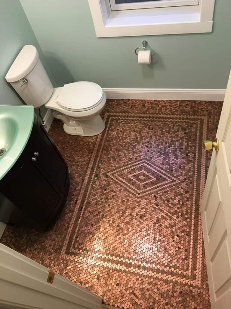 Linda's penny floor bathroom - final