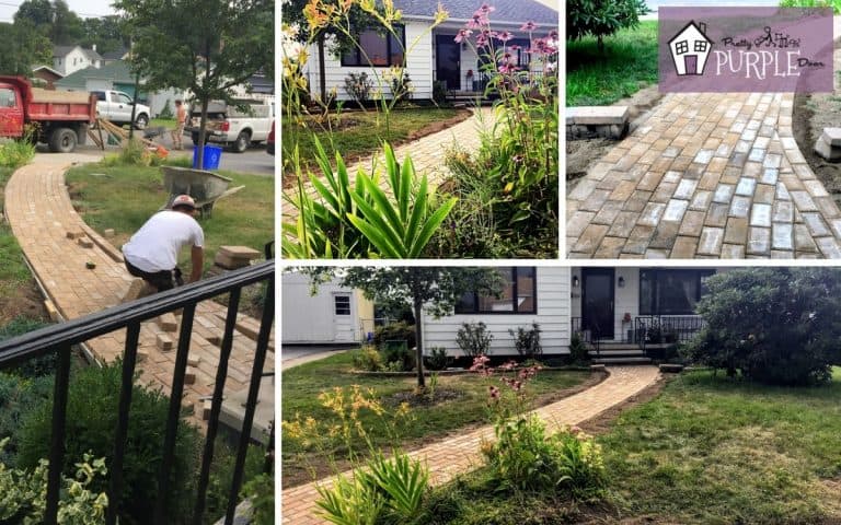 Charming brick paver walkway project