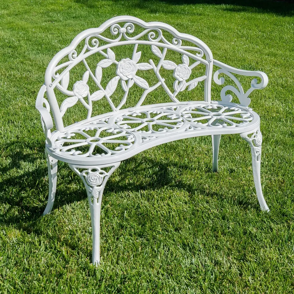 antique style cast iron bench