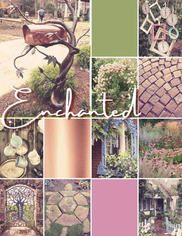 Enchanted Garden Mood Board Example