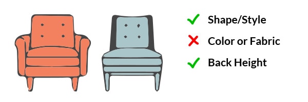 Different styles sales of armchairs