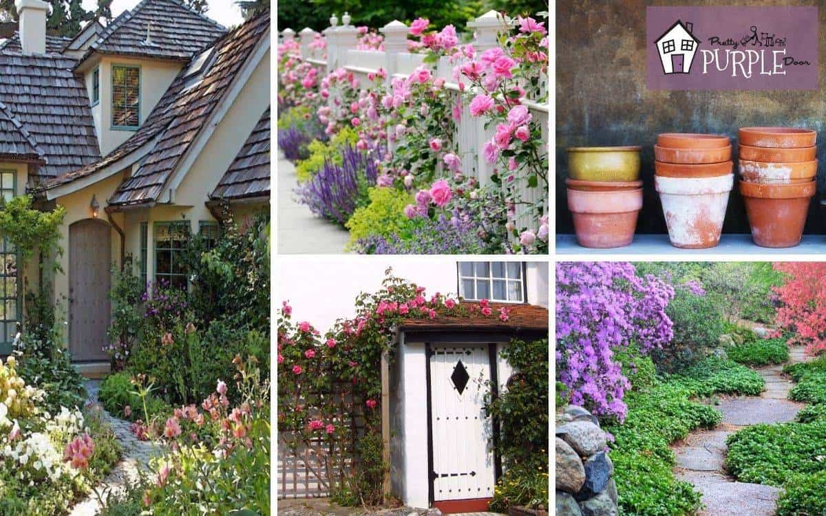 elements that make up country cottage garden style