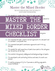 Cover of Master the Mixed Border Checklist Free Guide