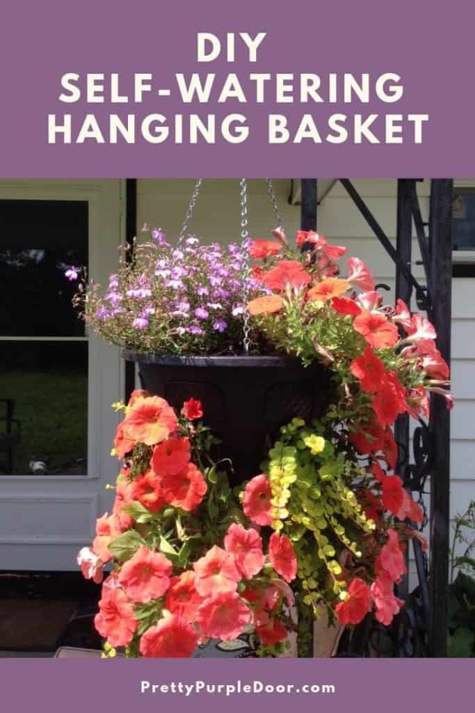 DIY Self Watering Hanging Basket