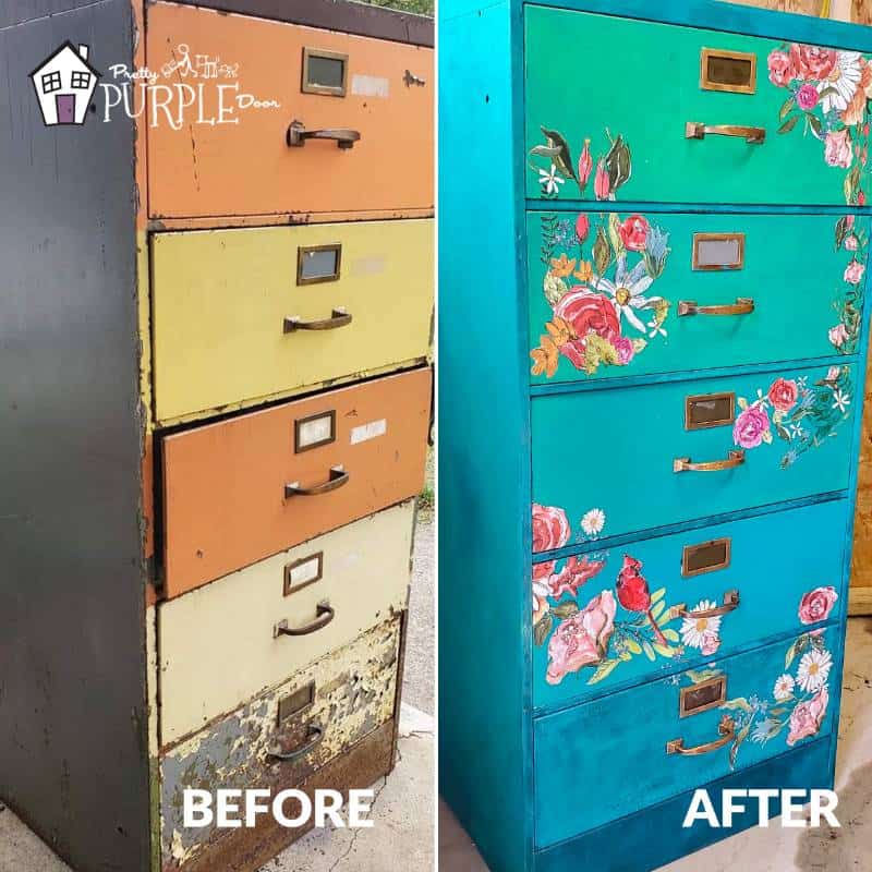 Painting metal file cabinets deals