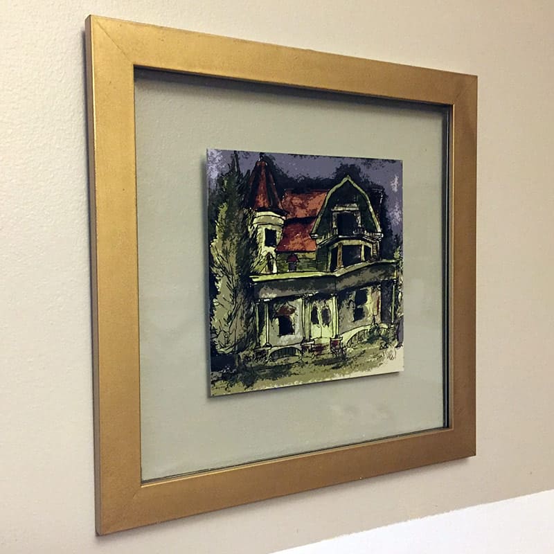 Make a floating glass frame from any picture frame AFTER