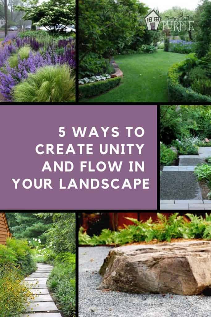 5 Ways To Create Unity And Flow In Your Landscape Pretty Purple Door