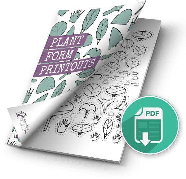 Plant Form Printouts Cover Page of Booklet with PDF Download Button