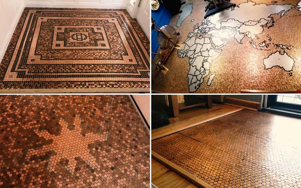 Get Inspired 9 Penny Floors DIYed by Home Owners