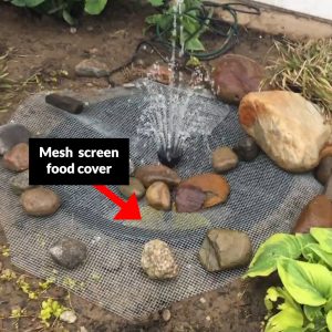 cover the pump with a mesh food tent to screen debris
