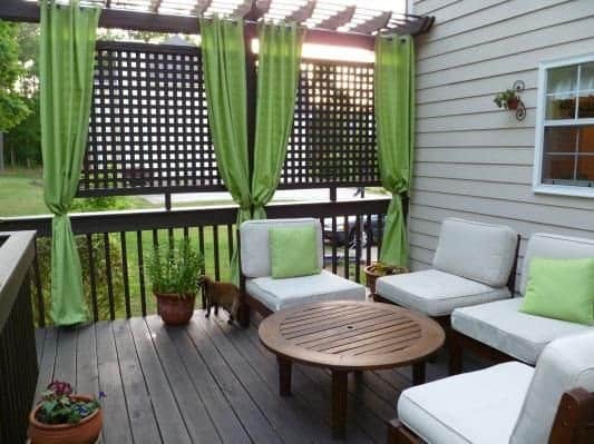 Creating Privacy from second story neighbor with deck screening