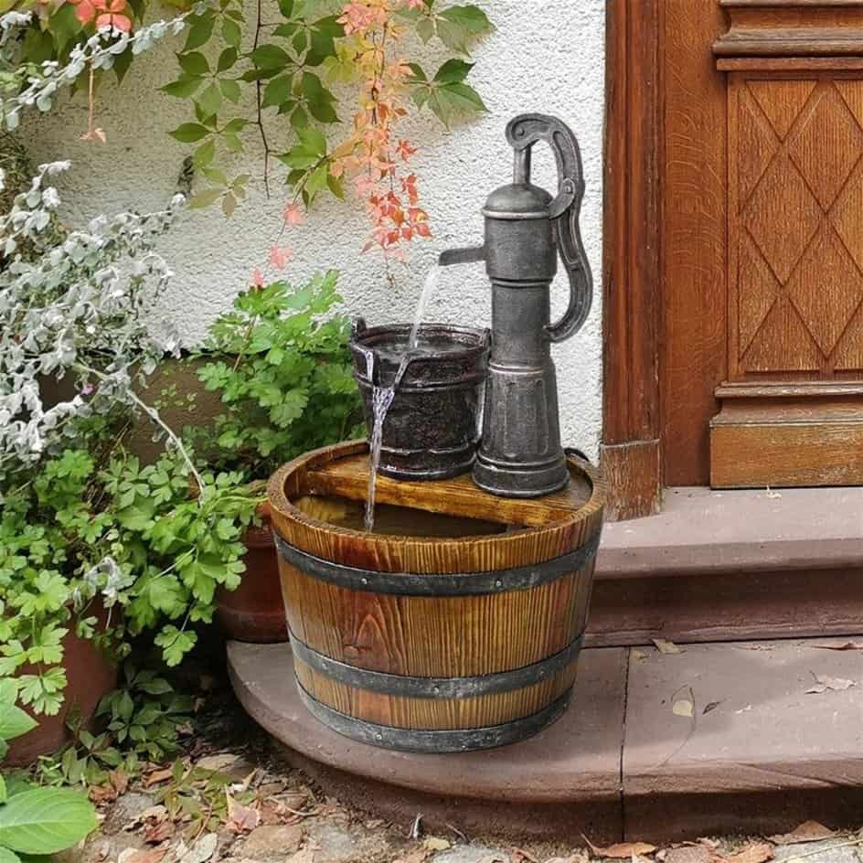 Well Pump Barrel Fountain