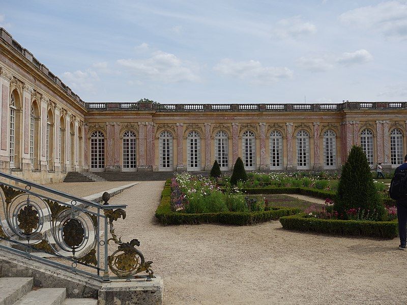 traditional garden at the palace of versailles in france